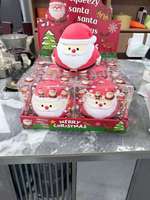 Jouet Squishy Père Noël à Remontée Lente, Cadeau de Noël pour Enfants, Remplissage de Chaussette, Faveur de Fête