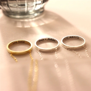 Collar de Acero Inoxidable con Colgante de Anillo de Mensaje Secreto Personalizado, Minimalista, con Círculo Interior - Product Image 5