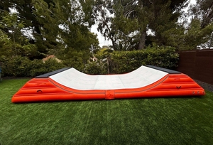 Piattaforma Gonfiabile in PVC <span class=keywords><strong>da</strong></span> 6,7M Tappetino ad Aria <span class=keywords><strong>Rampa</strong></span> per Skateboard Atterraggio per Bici per Sport su Skate - Product Image 2