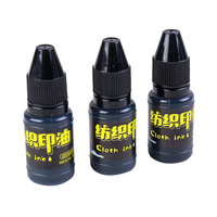 10ml Tissu Tissus Timbre Encre Photosensible Timbre Auto-encreur Flash Encre Noir