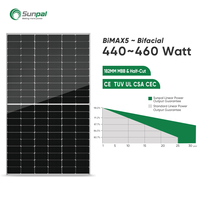 Panel surya Mono crystalline potvoltaic 400 Watt 460W 500W Panel Pv Modul Panel Solares Costo harga terbaik