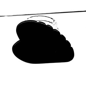 Hongzhuo fournisseur naturel Jade Guasha outil de Massage forme de vague Gua Sha noir obsidienne grattage Massage du visage corps sauvage - Product Image 1