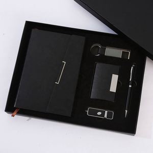 Premium Executive Gift <b>Set</b>: Branded <b>Notebook</b>, USB & Keychain - Perfect Corporate Gifts & Swag - Product Image 2