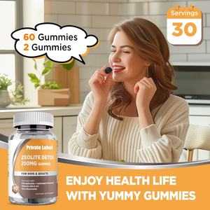 Complément alimentaire à base de zéolite à croquer Vitadiscovery pour enfants et adultes, gommes détoxifiantes, clinoptilolite, <span class=keywords><strong>charbon</strong></span> de bois activé, vitamine B12, D3 pour l'intestin - Product Image 5