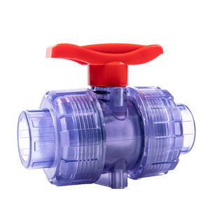 Robinet manuel à double joint transparent en PVC, raccords de tuyauterie pour l'alimentation en eau dure, 20 25, robinet à bille, interrupteur directionnel - Product Image 1