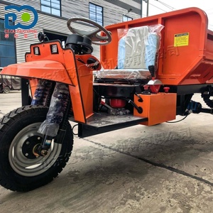 Triciclo Elettrico Industriale per Miniere, con Ribaltabile Idraulico per Trasporto Scorie e Passeggeri in Gallerie Sotterranee - Product Image 3