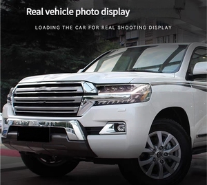 ชุดไฟหน้า LED สำหรับ Toyota Land Cruiser ระบบไฟรถยนต์2016 2019อัพเกรดด้วยอุณหภูมิสี6000K สภาพใหม่ - Product Image 6
