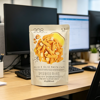 Sachet d'emballage alimentaire personnalisé pour chips de pommes de terre, scellé sur 3 côtés, avec dos en MOPP/VMPET/CPP, thermoscellable et à encoche de déchirement