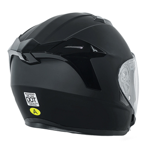 Casque de moto certifié DOT pour moto, VTT, motoneige, motocross, casque ouvert avec double visière - Product Image 6