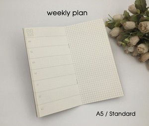 Portable Kraft Paper Notebook Blank Dot Grid Notepad Diary <strong>Journal</strong> Traveler's Notebook Filler Planner Organizer Inserts - Product Image 6