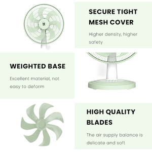 Grand ventilateur de table oscillant électrique en acier pour pièce industrielle Orient - Product Image 6