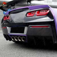 Kit de carrosserie diffuseur arrière en fibre de carbone modifié pour Chevrolet Corvette C7