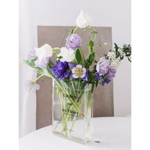 Vase de livre acrylique personnalisé en gros d'usine Vase de livre étanche en acrylique transparent pour <span class=keywords><strong>la</strong></span> beauté des fleurs - Product Image 1