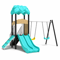 Équipement de jeu extérieur commercial pour enfants, toboggan et structure d'escalade pour parc, garderie, école