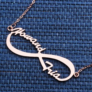 Personalized Custom Personalised 18k Gold Plated 925 Sterling <strong>Silver</strong> Any English Letter Name <strong>Initial</strong> Diamond Plate <strong>Necklace</strong> - Product Image 3