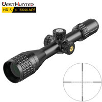 Lunette de chasse WESTHUNTER HD-S 4-16X44 AOE avec objectif réglable et viseurs lumineux pour la chasse à longue portée avec une vue large et claire