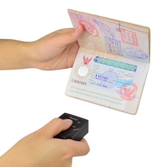 Passport Reader DataMatrix Maxicode OCR MRZ PDF417 ID Card Driver License USB 1D 2D QR Code Barcode Scanner for Warehouse