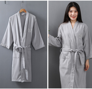 High Quality Wellness <strong>Waffle</strong> <strong>Robe</strong> Kimono Collar with Custom logo Cotton Spa Hotel Luxury <strong>Robes</strong> Women Spa Salon <strong>Robe</strong> with logo - Product Image 4