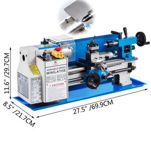 SIHAO 7 \ "X 12 \" Mini torno de precisión Nueva condición Tipo horizontal para servicio medio para varios metales Torneado de madera de jade - Product Image 5