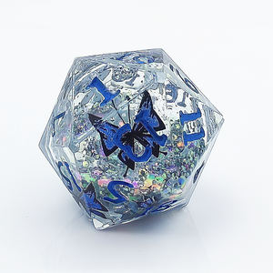 2025 קוביות קצה חדות למנתחים ודרקונים פרפר כחול עם סט קוביות ליבה נוזלית מבריקה - Product Image 5