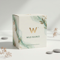 Boîte pliante cosmétique en papier de coton biodégradable, emballage pour baume nettoyant en pot, carton