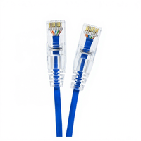 Kabel Jaringan Tembaga Slim Utp cat 6 CAT6a Kabel Ethernet RJ45
