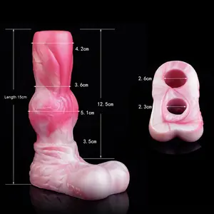 Buntes erotisches Werwolf-<span class=keywords><strong>Penis</strong></span>-Hohlärmel-Sexspielzeug für Erwachsene - Product Image 6
