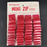 Mini sac à fermeture éclair en plastique imprimé, mini sac à fermeture éclair coloré personnalisé avec carte