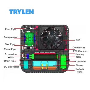 Système <span class=keywords><strong>de</strong></span> climatisation <span class=keywords><strong>de</strong></span> plafond 12V 24V <span class=keywords><strong>pour</strong></span> <span class=keywords><strong>camping</strong></span>-cars, remorques, camions, bateaux, climatiseur <span class=keywords><strong>de</strong></span> toit <span class=keywords><strong>de</strong></span> camion 12V - Product Image 2