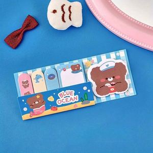 Japanese & Korean Style Cute Cartoon Animal Self-Adhesive <b>Sticky</b> <b>Notes</b> Back-to-School Essentials Study Reminder Paper Memo Pads - Product Image 5