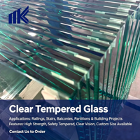 Panneaux de verre trempé sur mesure 3mm 4mm 5mm 6mm 8mm 10mm 12mm pour toitures de bâtiments et murs-rideaux, panneaux de verre feuilleté trempé