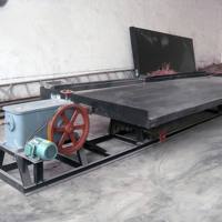 Machine de séparation du minerai de cuivre et or 6-S Shaking Table Shaker avec capacité de 1.2 tonnes par heure en Ethiopie Bénin Ghana