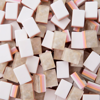 Juego de Fichas de Mahjong Acrílicas Azul Bebé Perladas, Estilo Lujoso de Cuatro Capas, Resistentes a la Decoloración, Grabadas con Láser, Venta al Por Mayor