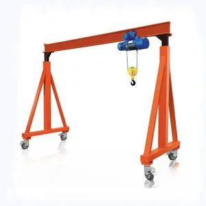 Height Adjustable Portable 1 Ton 3 Ton 5 Ton 8 Ton Movable Gantry Crane For Workshop
