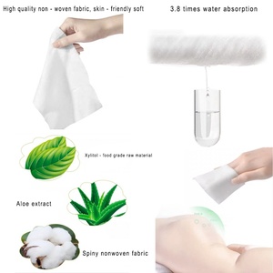 Vente directe d'usine, lingettes antibactériennes sans alcool, écologiques, extra douces, jetables, emballées individuellement, marque privée - Product Image 5