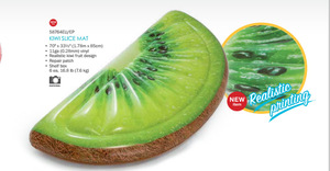 B03 F Bền Màu Xanh Lá Cây Inflatable Hồ Bơi Float PVC Kiwi Trái Cây Lát Dành Cho Người Lớn Trẻ Em Lớn Trái Cây Ống - Product Image 4