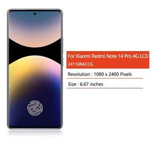 WEEKNOW Prezzo di Fabbrica Schermo LCD Touch Originale da 6.67'' per Redmi Note 14 Pro 4G 24116RACCG, 1 Anno di Garanzia, Senza Cornice - Product Image 2