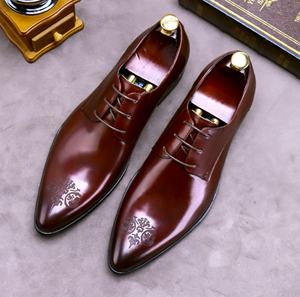 Zapatos de Vestir de Cuero para Hombre, Cerrados, Sin Cordones, Impermeables, para Oficina y Carrera, Venta al Por Mayor - Product Image 2