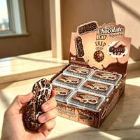 Jouet Squishy en Chocolat Croustillant 2026, Jouet Anti-Stress en Argile et Cire en Forme de Barre de Chocolat, Jouet à Presser de Simulation de Barre pour la Vente en Gros