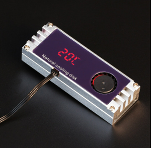M2SSDヒートシンククーラー温度OLEDデジタルディスプレイ<span class=keywords><strong>M</strong></span>.2280NVMESSDソリッドステートハードディスクラジエーターヒート - Product Image 4