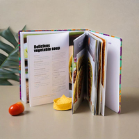 Livres de recettes et de cuisineries personnalisés en gros avec couvertures en carton à reliure parfaite, formats A5/B5/A4 pour les menus de restaurants et d'hôtels