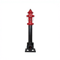 Hydrant d'incendie portable en fonte ductile Duckfoot Bend, peint en rouge, protection incendie intérieure