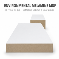 Panneau de fibres à densité moyenne en mélamine écologique de 18 mm, utilisé pour les panneaux de fibres des armoires et des portes de placards