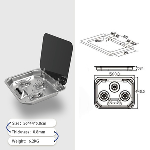 SY-888 304 acier inoxydable RV cuisinière à gaz <span class=keywords><strong>Camping</strong></span> <span class=keywords><strong>ustensiles</strong></span> <span class=keywords><strong>de</strong></span> <span class=keywords><strong>cuisine</strong></span> RV <span class=keywords><strong>cuisine</strong></span> marchandises - Product Image 4