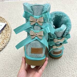 <span class=keywords><strong>Stivali</strong></span> da Neve di Alta Qualità all'Ingrosso, Design Stile Ugs, Caldi Invernali da Donna con Strass Luccicanti e Fiocco, <span class=keywords><strong>Stivali</strong></span> da Neve con Logo - Product Image 6