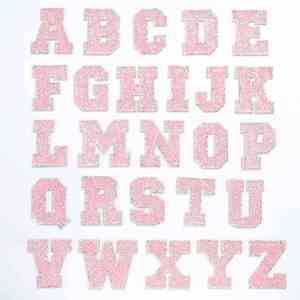 High Quality Sticker DIY Accessories 5.5cm Sliver Edge Colorful Crystal AB Rhinestone Letter Patches <b>Applique</b> - Product Image 5