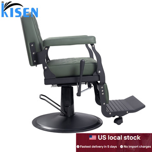 Silla de masaje eléctrica de lujo, moderna, de cuero negro, sin plomería, para salón de belleza, Kisen, envío gratis, gran oferta. - Product Image 3