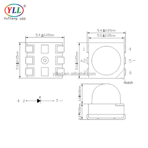 Shenzhen YLL 5050 Super flusso 620nm <span class=keywords><strong>RGB</strong></span> Chip <span class=keywords><strong>Led</strong></span> bianco con lente per segno <span class=keywords><strong>Led</strong></span> personalizzato semaforo coda fari <span class=keywords><strong>Rgb</strong></span> luce - Product Image 3
