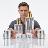 Flacons de parfum en verre épais et ronds de 10 ml, pressurisés, avec atomiseur pulvérisateur à sérigraphie, prêts à l'emploi