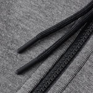 Sweat-shirts à capuche personnalisés avec fermeture éclair intégrale pour hommes, en polyester, en molleton technique, deux pièces, vêtements de sport, jogging, survêtement pour hommes - Product Image 5